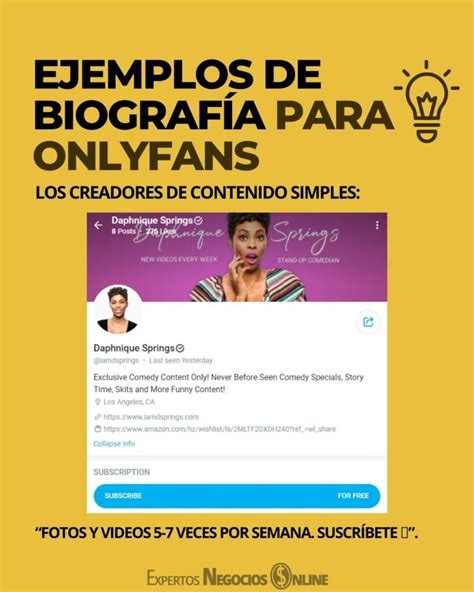 que poner en bio de onlyfans|Ideas de Biografía de OnlyFans. Muchos principiantes。